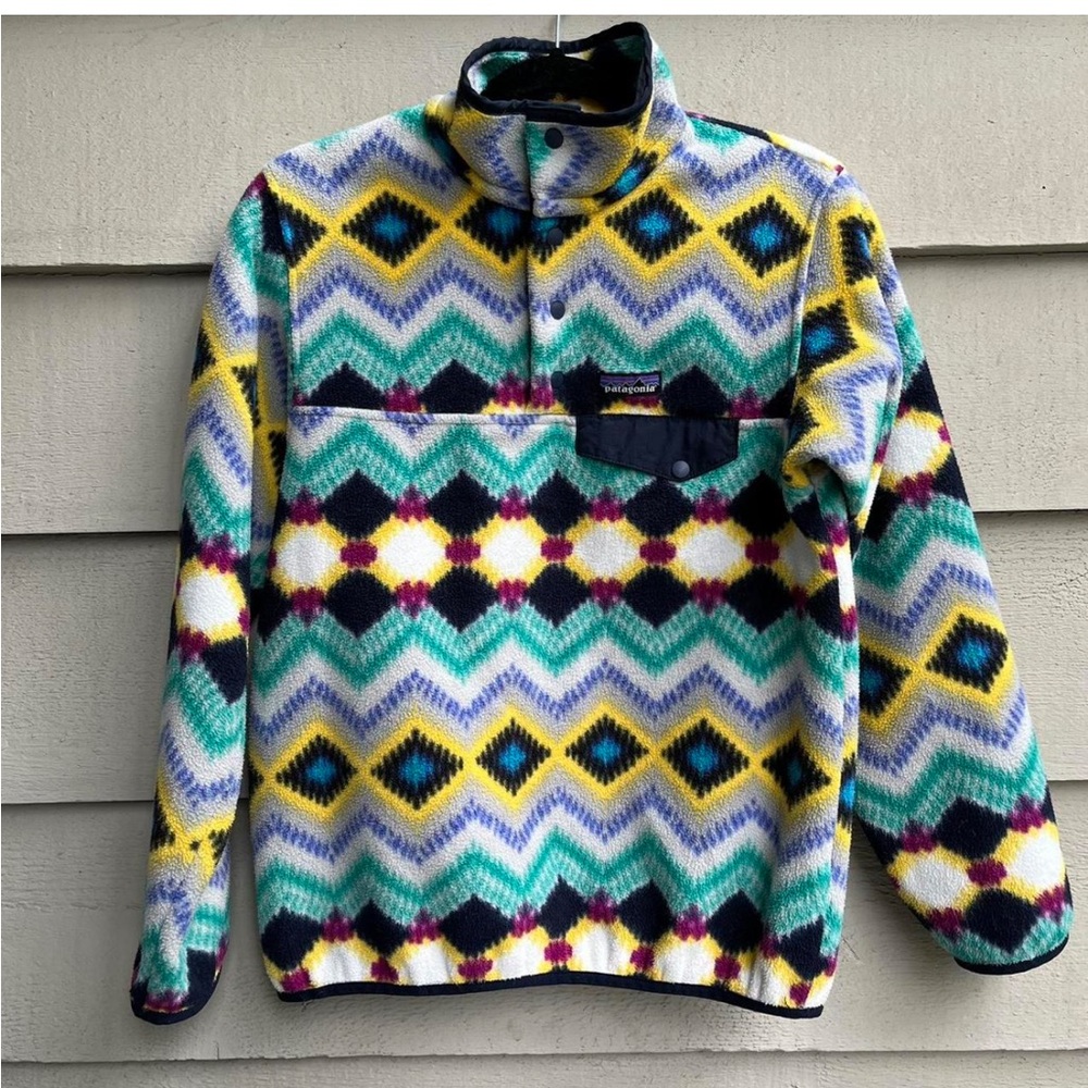 Patagonia Women's Multicolor Synchilla Snap-T Pullover